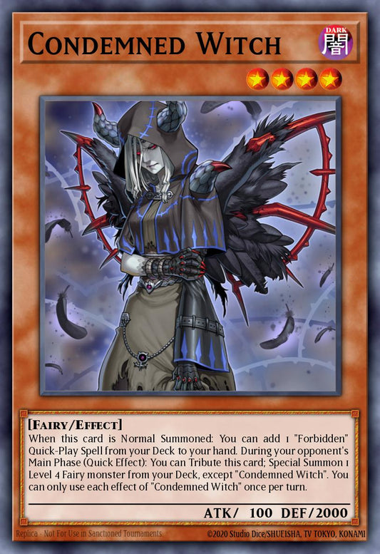 (129) YuGiOh TCG MAGO: Maximum Gold Single: Condemned Witch  Rare