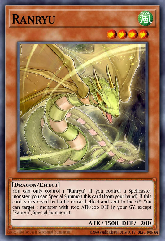 (112) YuGiOh TCG MP20: 2020 Tin of Lost Memories Mega Pack Single: Ranryu  Common