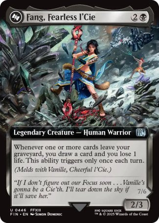 (446) Magic The Gathering Magic: The Gathering - FINAL FANTASY: Extras Single: Fang, Fearless l'Cie // Ragnarok, Divine Deliverance (V.2)  Uncommon