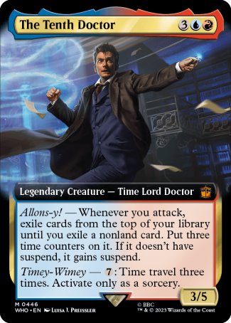 (446) Magic The Gathering Universes Beyond: Doctor Who: Extras Single: The Tenth Doctor (V.1) Holo Mythic