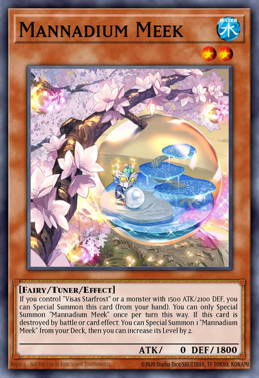 (190) YuGiOh TCG MP24: 25th Anniversary Tin: Dueling Mirrors Single: Mannadium Meek  Ultra Rare