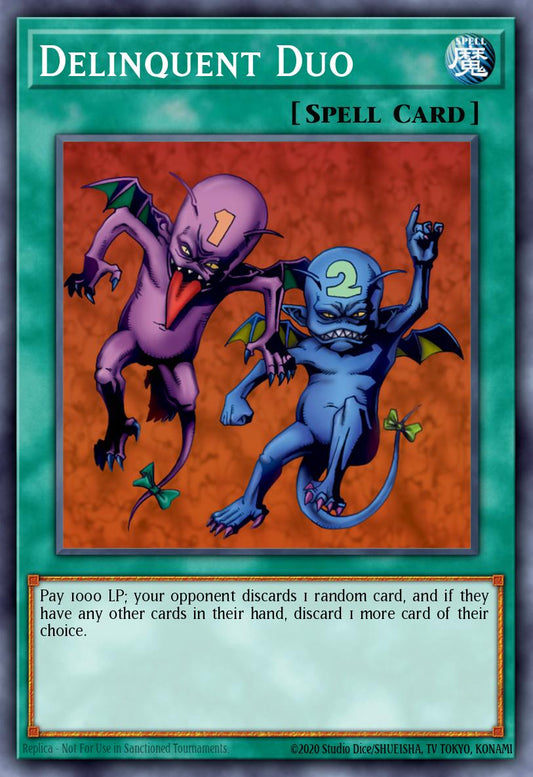 (114) YuGiOh TCG RA04: Quarter Century Stampede Single: Delinquent Duo (V.1 - Platinum Secret Rare)  Platinum Secret Rare