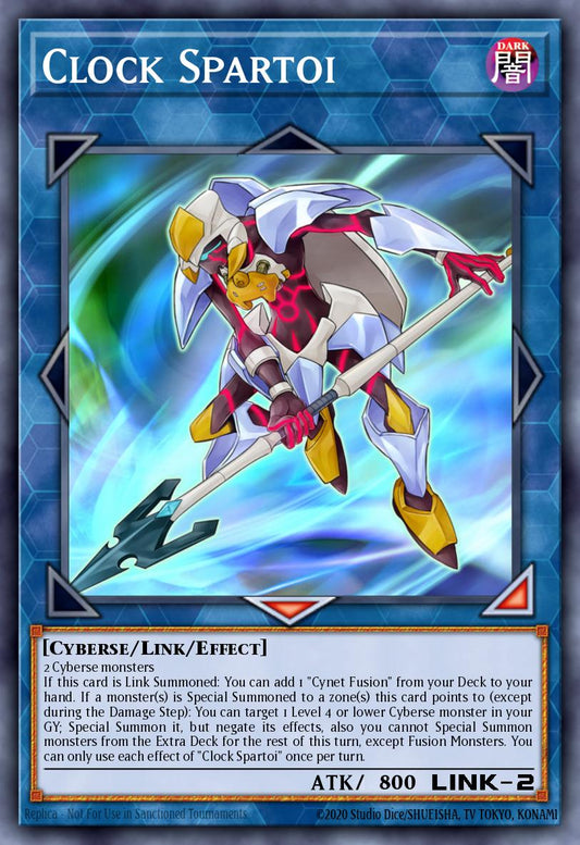 (185) YuGiOh TCG MP19: 2019 Gold Sarcophagus Tin Mega Pack Single: Clock Spartoi  Common