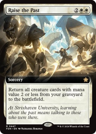 (447) Magic The Gathering Magic: The Gathering Foundations: Extras Single: Raise the Past (V.3)  Rare