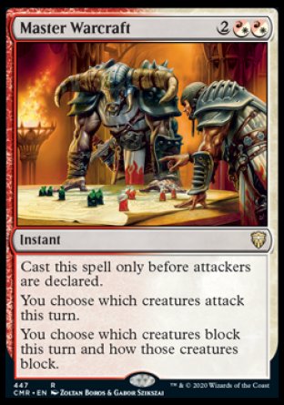 (447/361) Magic The Gathering Commander Legends: Extras Single: Master Warcraft  Rare