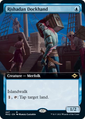 (447) Magic The Gathering Modern Horizons 2: Extras Single: Rishadan Dockhand (V.3)  Rare