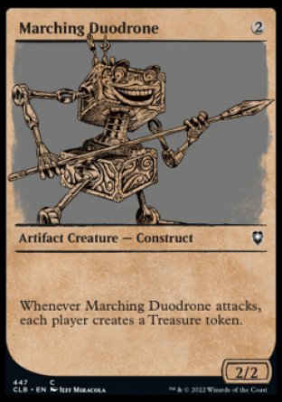 (447) Magic The Gathering Commander Legends: Battle for Baldur's Gate: Extras Single: Marching Duodrone  Common