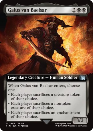 (447) Magic The Gathering Magic: The Gathering - FINAL FANTASY: Extras Single: Gaius van Baelsar Holo Uncommon