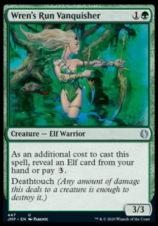 (447) Magic The Gathering Jumpstart Single: Wren's Run Vanquisher  Uncommon