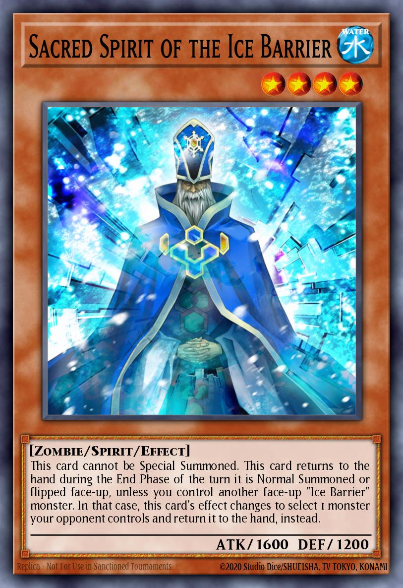 (045) YuGiOh TCG HAC1: Hidden Arsenal: Chapter 1 Single: Sacred Spirit of the Ice Barrier (V.2 - Parallel Rare)  Parallel Rare