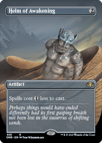 (448) Magic The Gathering Dominaria Remastered: Extras Single: Helm of Awakening (V.2)  Rare