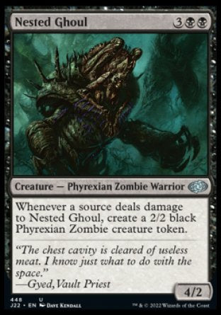 (448) Magic The Gathering Jumpstart 2022 Single: Nested Ghoul  Uncommon