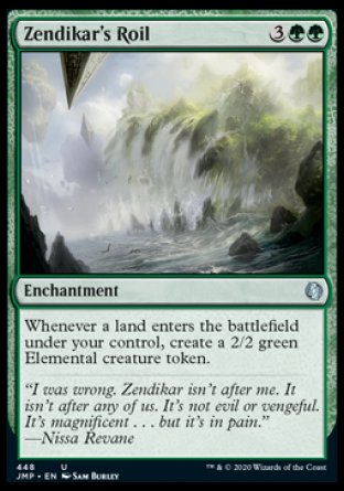 (448) Magic The Gathering Jumpstart Single: Zendikar's Roil  Uncommon