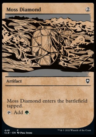 (448) Magic The Gathering Commander Legends: Battle for Baldur's Gate: Extras Single: Moss Diamond  Common