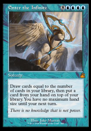 (449) Magic The Gathering Ravnica Remastered: Extras Single: Enter the Infinite  Mythic