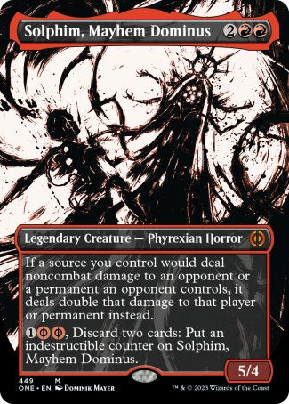 (449) Magic The Gathering Phyrexia: All Will Be One: Extras Single: Solphim, Mayhem Dominus (V.3) Holo Mythic