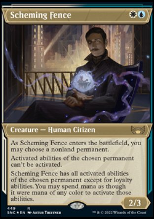 (449) Magic The Gathering Streets of New Capenna: Extras Single: Scheming Fence (V.2)  Rare