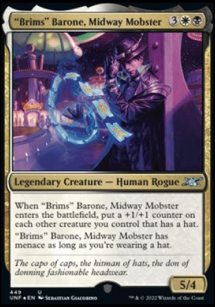 (449) Magic The Gathering Unfinity: Extras Single: Brims Barone, Midway Mobster (V.2)  Uncommon
