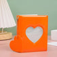 Mini Photo Album: Photocard Binder: PVC Heart: Orange