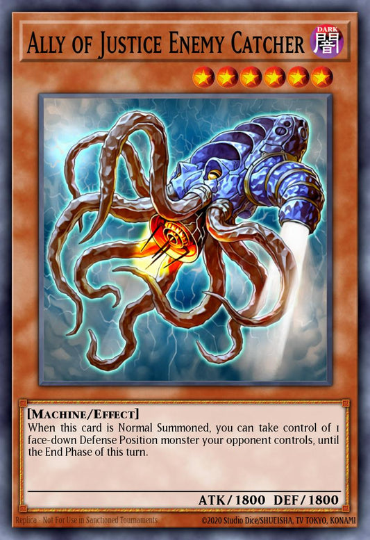 (082) YuGiOh TCG HAC1: Hidden Arsenal: Chapter 1 Single: Ally of Justice Enemy Catcher (V.1 - Common)  Common