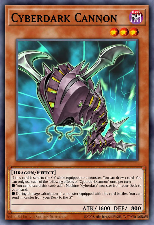 (022) YuGiOh TCG LEDU: Legendary Duelists Single: Cyberdark Cannon  Rare