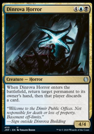 (450) Magic The Gathering Jumpstart Single: Dinrova Horror  Uncommon