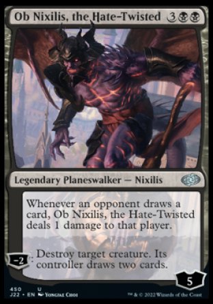 (450) Magic The Gathering Jumpstart 2022 Single: Ob Nixilis, the Hate-Twisted  Uncommon