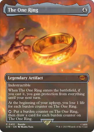 (451) Magic The Gathering The Lord of the Rings: Tales of Middle-earth: Extras Single: The One Ring (V.2)  Mythic
