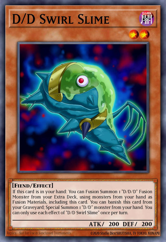 (258) YuGiOh TCG RA04: Quarter Century Stampede Single: D/D Swirl Slime (V.1 - Platinum Secret Rare)  Platinum Secret Rare