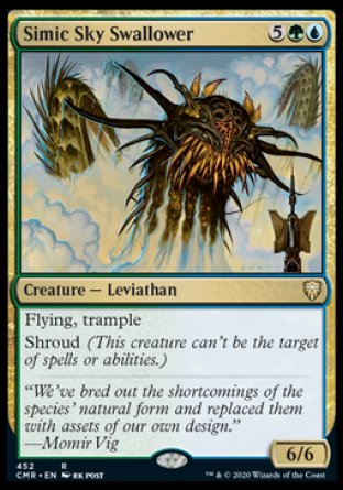 (452/361) Magic The Gathering Commander Legends: Extras Single: Simic Sky Swallower  Rare