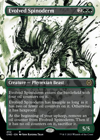 (452) Magic The Gathering Phyrexia: All Will Be One: Extras Single: Evolved Spinoderm (V.2)  Rare