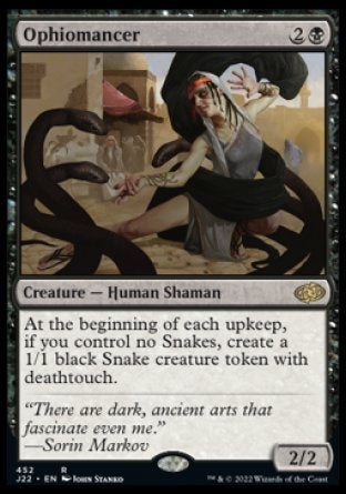 (452) Magic The Gathering Jumpstart 2022 Single: Ophiomancer  Rare