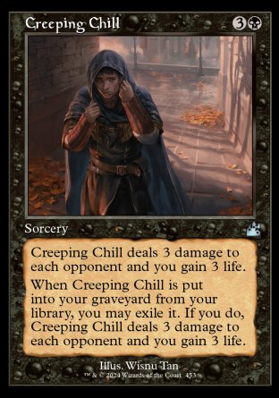 (453) Magic The Gathering Ravnica Remastered: Extras Single: Creeping Chill  Uncommon