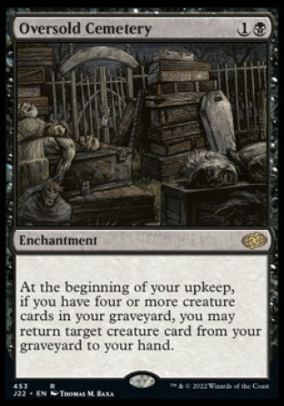 (453) Magic The Gathering Jumpstart 2022 Single: Oversold Cemetery  Rare