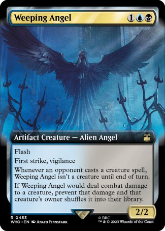 (453) Magic The Gathering Universes Beyond: Doctor Who: Extras Single: Weeping Angel (V.1)  Rare