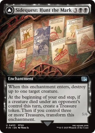 (453) Magic The Gathering Magic: The Gathering - FINAL FANTASY: Extras Single: Sidequest: Hunt the Mark // Yiazmat, Ultimate Mark  Uncommon