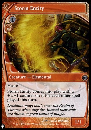 (122) Magic The Gathering The List Single: Storm Entity  Uncommon