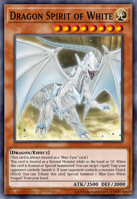(265) YuGiOh TCG RA04: Quarter Century Stampede Single: Dragon Spirit of White (V.2 - Quarter Century Secret Rare)  Quarter Century Secret Rare