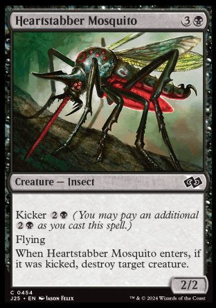 (454) Magic The Gathering Foundations Jumpstart Single: Heartstabber Mosquito  Common