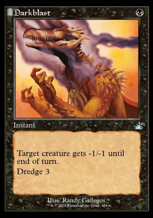 (454) Magic The Gathering Ravnica Remastered: Extras Single: Darkblast  Holo Uncommon