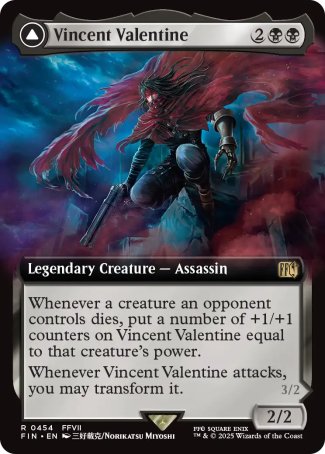 (454) Magic The Gathering Magic: The Gathering - FINAL FANTASY: Extras Single: Vincent Valentine // Galian Beast (V.2)  Rare