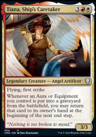 (454/361) Magic The Gathering Commander Legends: Extras Single: Tiana, Ship's Caretaker  Uncommon