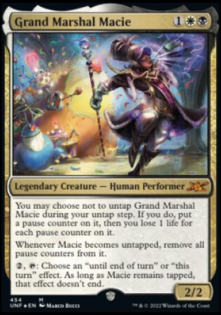 (454) Magic The Gathering Unfinity: Extras Single: Grand Marshal Macie (V.2) Holo Mythic