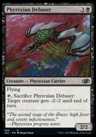 (454) Magic The Gathering Jumpstart 2022 Single: Phyrexian Debaser  Common