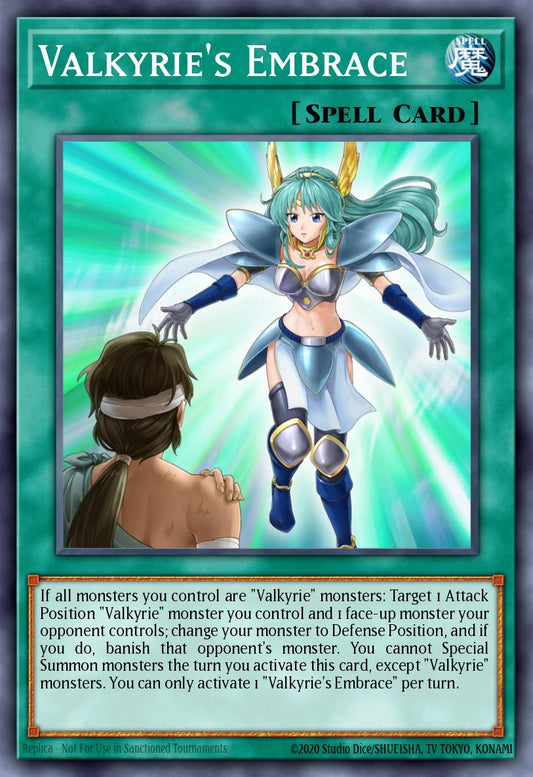 (091) YuGiOh TCG MP20: 2020 Tin of Lost Memories Mega Pack Single: Valkyrie's Embrace  Rare