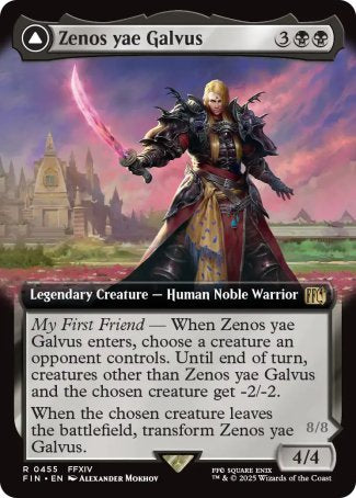 (455) Magic The Gathering Magic: The Gathering - FINAL FANTASY: Extras Single: Zenos yae Galvus // Shinryu, Transcendent Rival (V.2) Holo Rare
