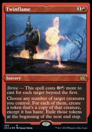 (455) Magic The Gathering Double Masters 2022: Extras Single: Twinflame Holo Rare