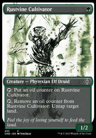 (455) Magic The Gathering Phyrexia: All Will Be One: Extras Single: Rustvine Cultivator (V.2) Holo Common