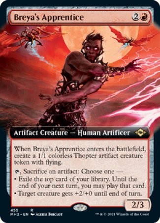 (455) Magic The Gathering Modern Horizons 2: Extras Single: Breya's Apprentice Holo Rare