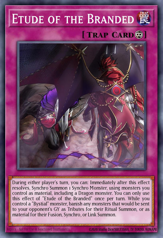 (351) YuGiOh TCG MP24: 25th Anniversary Tin: Dueling Mirrors Single: Etude of the Branded  Common